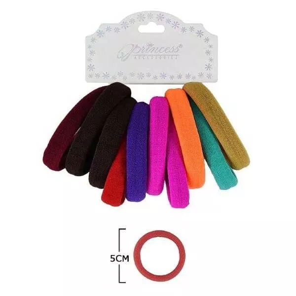 10-pc-elastic-hair-band-assorted-color-011cb-12-units 10 PC Elastic Hair Band Assorted Color 011CB (12 units)