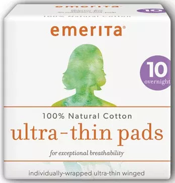 100-natural-cotton-ultra-thin-overnight-pads-10-pads 100% Natural Cotton Ultra-Thin Overnight Pads 10 Pads