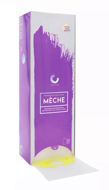 100CT COLORTRAK PROFESSIONAL HAIRCOLORING MECHE SEMI-TRANSPARENT 5X16