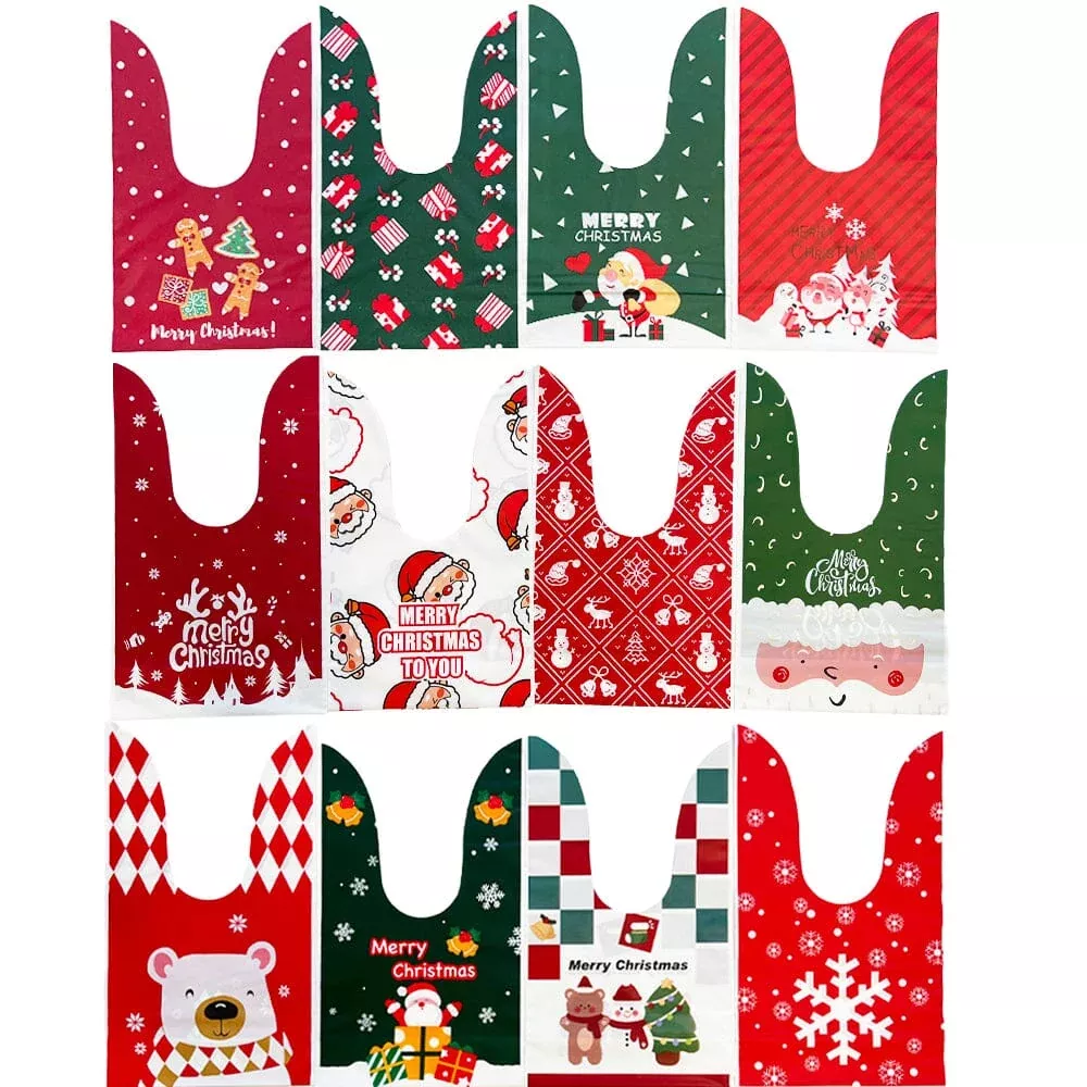 10pcs-christmas-gift-bag-assorted-designs-30122-12-units 10PCS Christmas Gift Bag Assorted Designs 30122 (12 units)