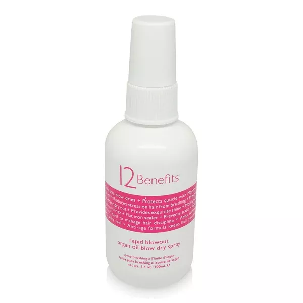 12-benefitsrapid-blowout-argan-oil-blow-dry-spray 12 BENEFITSRapid Blowout Argan Oil Blow Dry Spray.