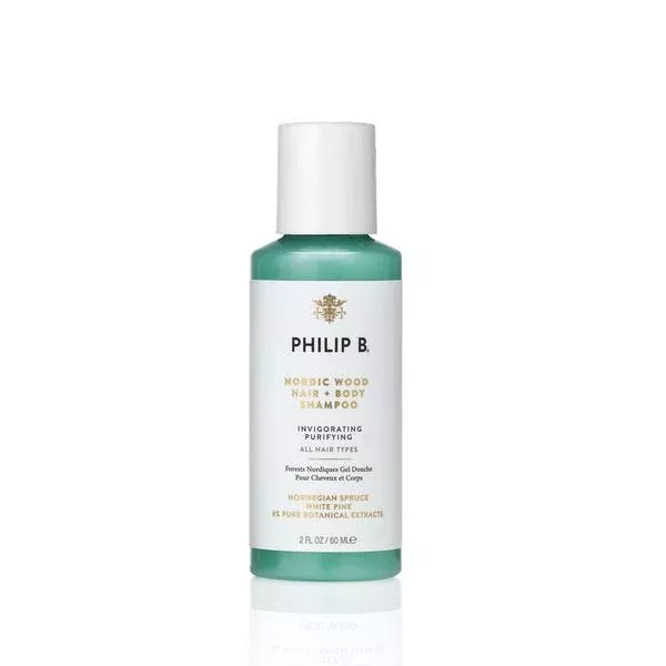 2 fl oz/60ml Nordic Wood Hair + Body Shampoo