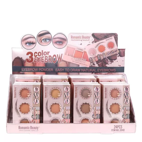 3 COLOR Eyebrow Powder Compact (24 units)