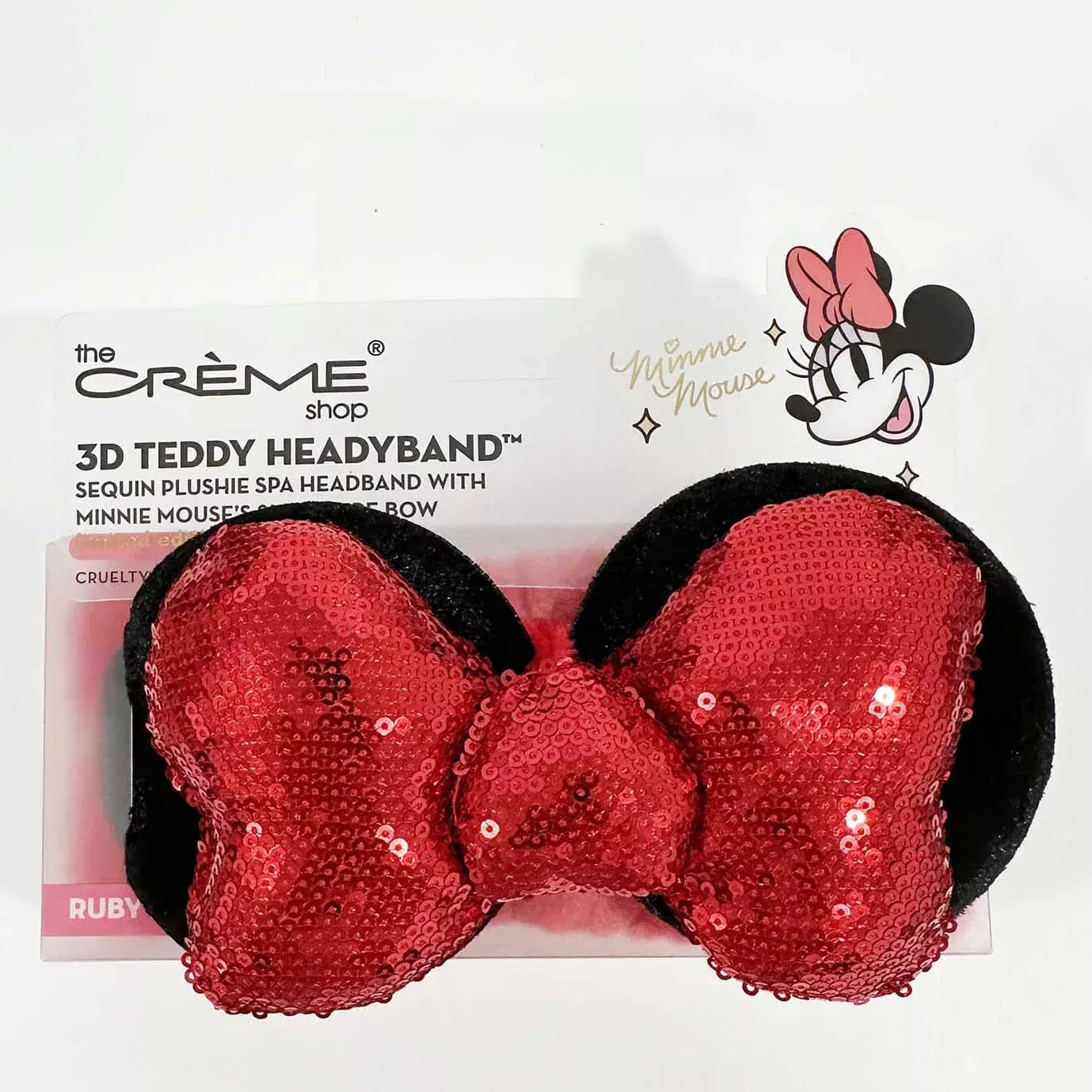 3D Teddy Headyband™ In "Ruby Glitz" (1 unit)