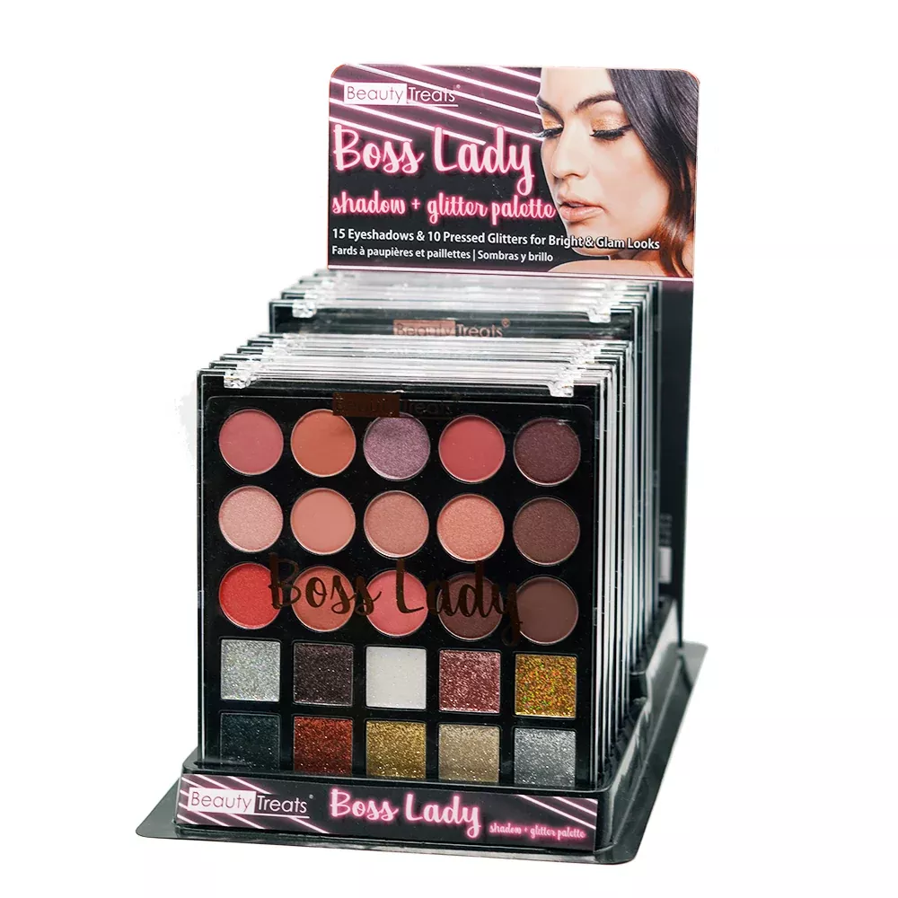 729-n-boss-lady-shadow-glitter-palette 729-N - BOSS LADY SHADOW & GLITTER PALETTE