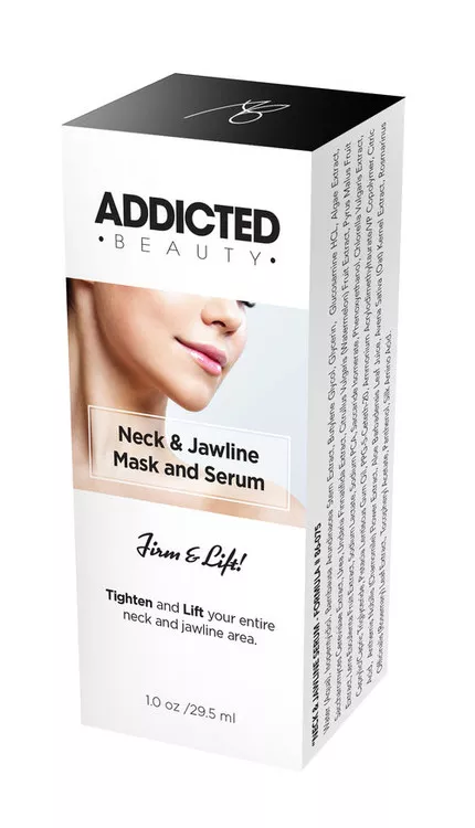 Addicted Beauty - Neck & Jawline Mask and Serum 1 time use packet