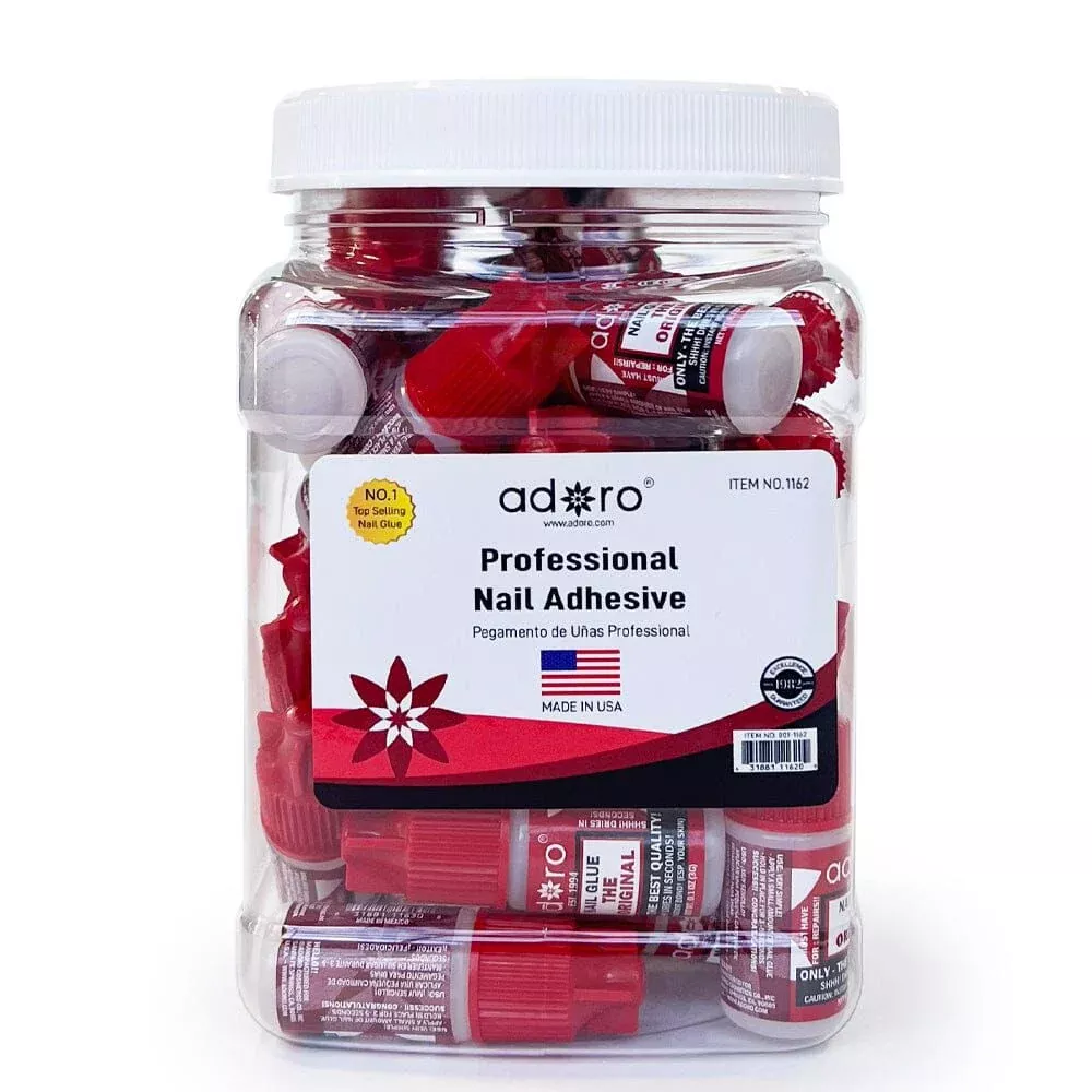 adoro-professional-nail-adhesive-1-box-jar-36pcs ADORO - PROFESSIONAL NAIL ADHESIVE - 1 BOX JAR (36PCS)