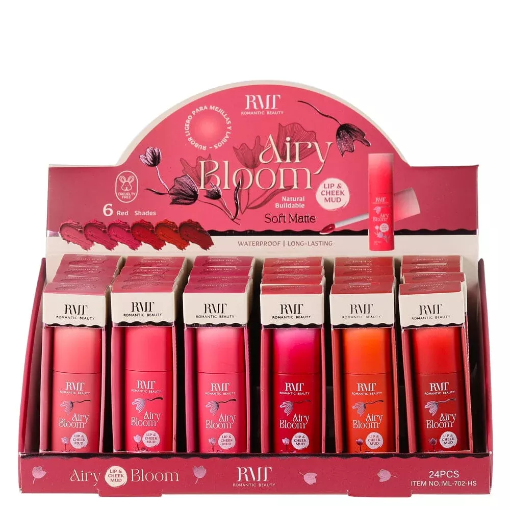 Airy Bloom Lip Mud Reds Cheeks Lips 702 HS (24 units)