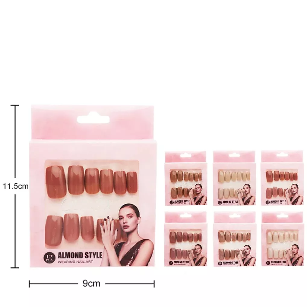 Almond Style Press-On Nails 031S2 (12 units)