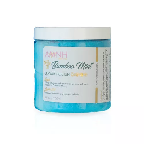 Aminnah Skincare - Bamboo Mint Sugar Scrub