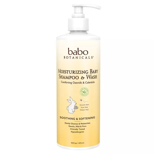 babo BOTANICALS - Moisturizing Baby Shampoo & Wash 16 oz.
