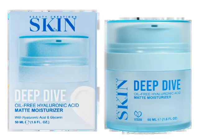 BEAUTY CREATIONS SKIN - DEEP DIVE OIL FREE HYALURONIC ACID MATTE MOISTURIZER -(1PC)