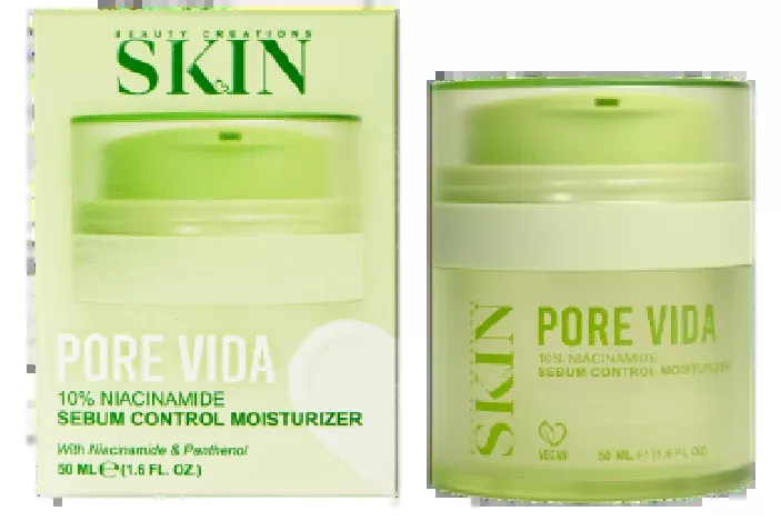BEAUTY CREATIONS SKIN - PORE VIDA 10% NIACINAMIDE OIL CONTROL MOISTURIZER - (1PC)