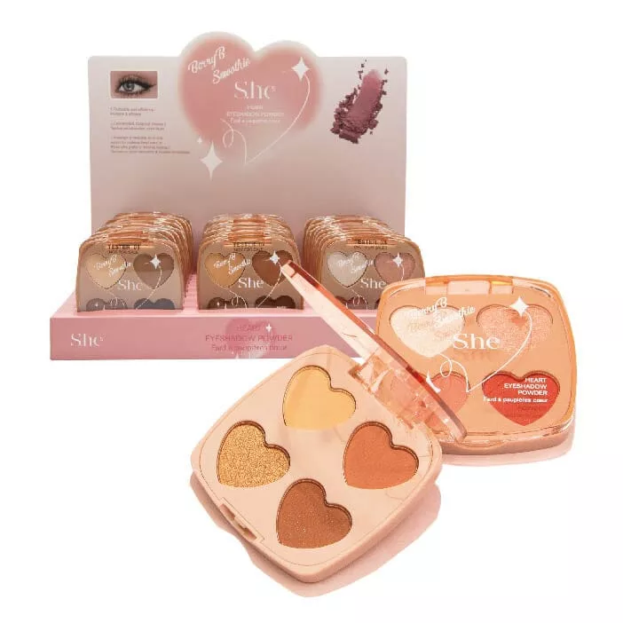 Berry Smoothie Heart Eyeshadow Palette 1085 (24 units)