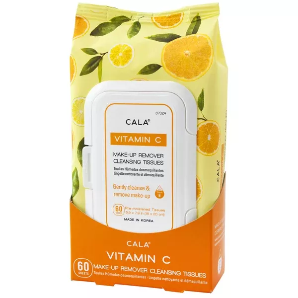 CALA MAKE-UP REMOVER CLEANSING TISSUES - VITAMIN C