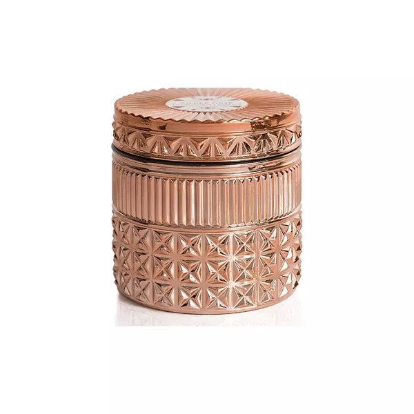 CAPRI BLUE GILDED FACETED JAR - PINK GRAPEFRUIT & PROSECCO