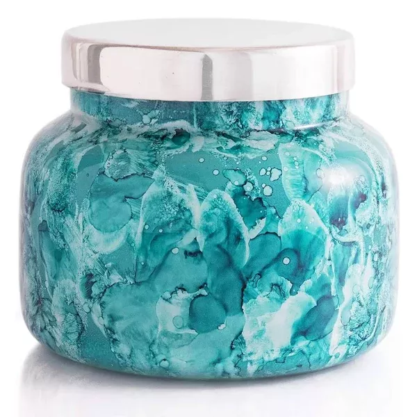 CAPRI BLUE WATERCOLOR SIGNATURE JAR - VOLCANO