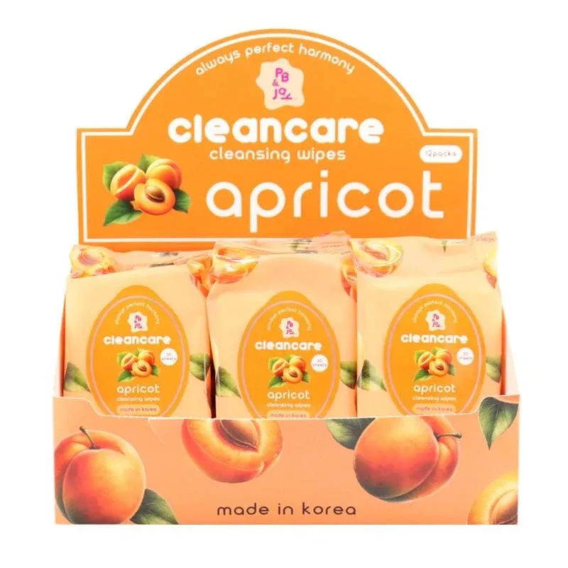 cleancare-cleansing-wipes-apricot-12-units Cleancare Cleansing Wipes Apricot (12 units)