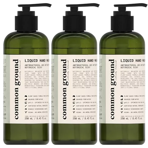 common-ground-natural-liquid-hand-wash-with-avocado-oil-extracts-3-pack-hand-was Common Ground - Natural Liquid Hand Wash with Avocado Oil Extracts / 3-Pack of Hand Wash 8.4 fl oz / 250ml