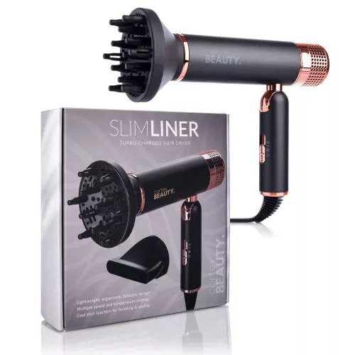 Cortex Beauty - SlimLiner : Turbo-Charged Foldable Hair Dryer - BLACK