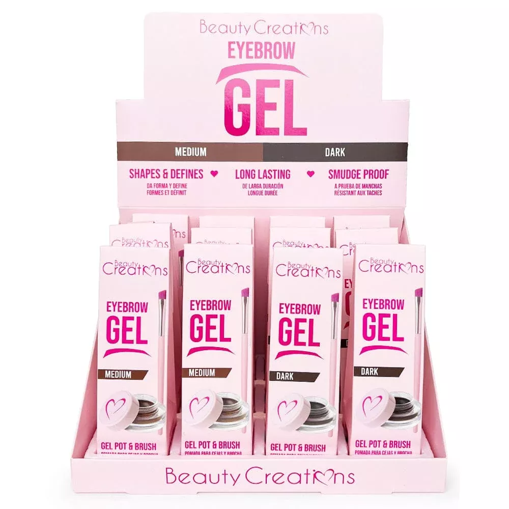 eyebrow-gel-pot-brush-medium-dark-color-12-units Eyebrow Gel Pot & Brush Medium & Dark Color (12 units)