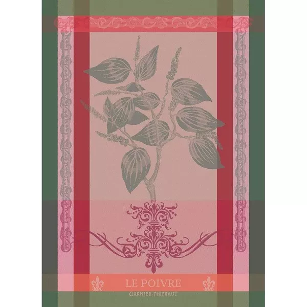 garnier-thiebaut-france-brin-de-poivre-rose-kitchen-towel GARNIER-THIEBAUT FRANCE BRIN DE POIVRE ROSE KITCHEN TOWEL