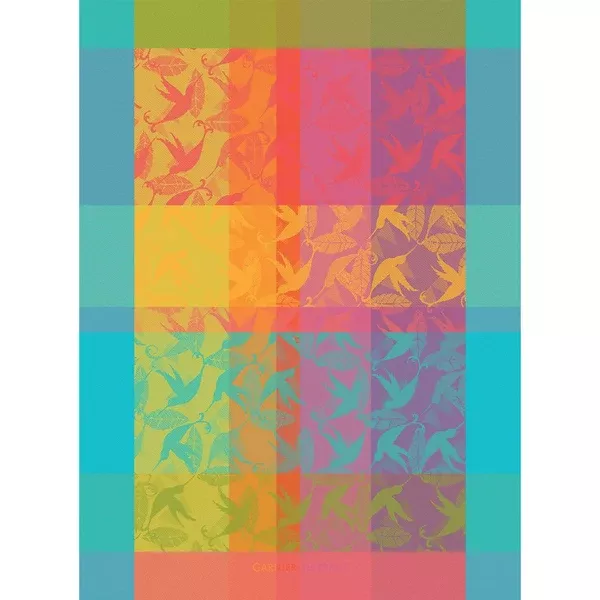 garnier-thiebaut-france-mille-colibris-antilles-kitchen-towel GARNIER-THIEBAUT FRANCE MILLE COLIBRIS ANTILLES KITCHEN TOWEL