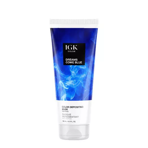 igk-color-depositing-hair-mask-dreams-come-blue-6-oz IGK - Color Depositing Hair Mask Dreams Come Blue 6 oz.
