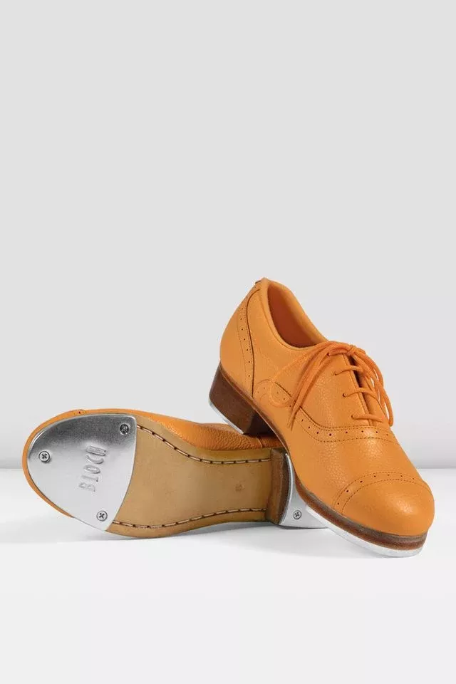 ladies-jason-samuels-smith-pebble-leather-tap-shoes-orange Ladies Jason Samuels Smith Pebble Leather Tap Shoes - Orange