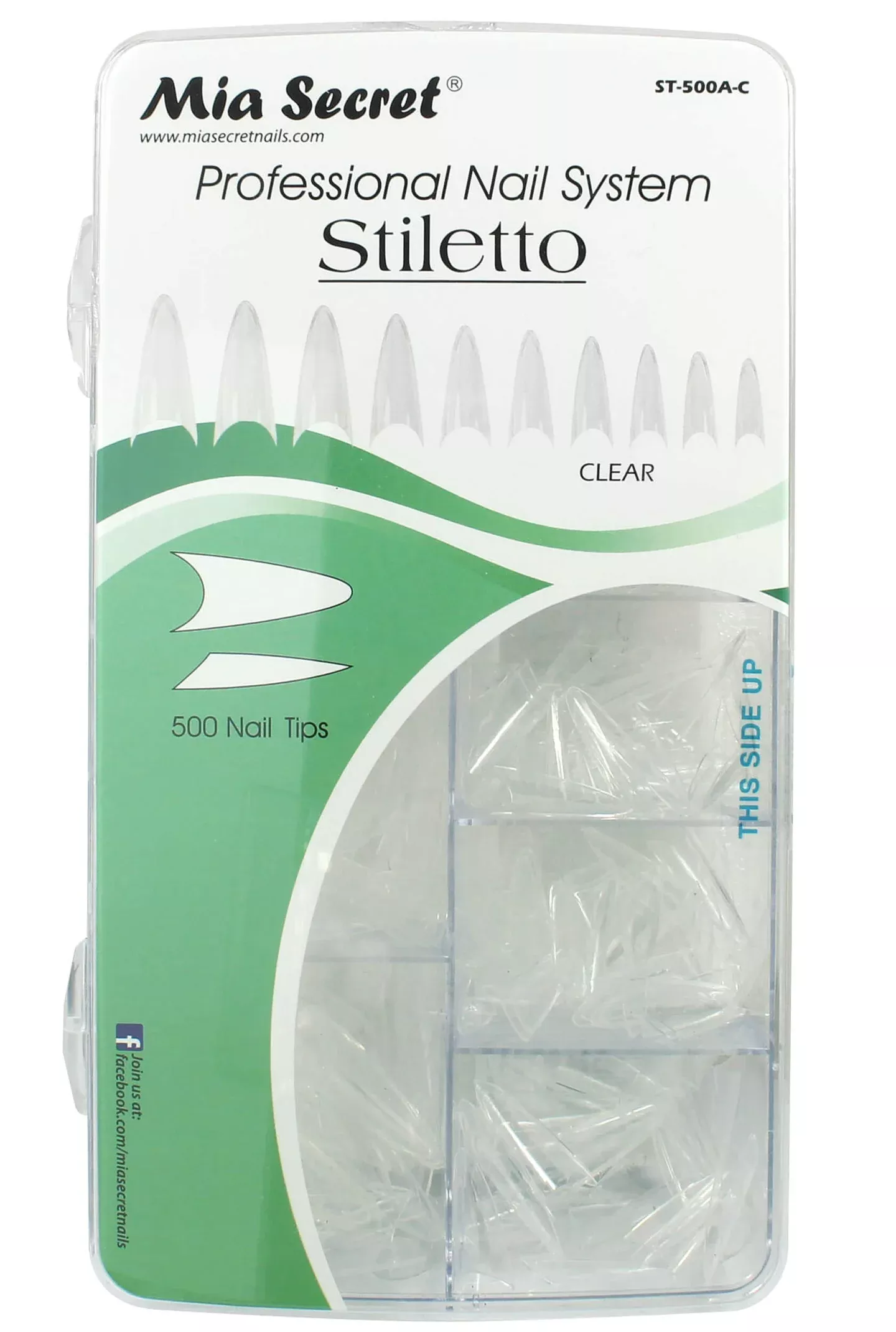 MIA SECRET - PROFESSIONAL NAIL TIPS (1 BOX = 500 TIPS)