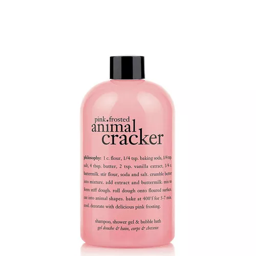 philosophy-pink-frosted-animal-cracker-shampoo-shower-gel-bubble-bath Philosophy - Pink Frosted Animal Cracker Shampoo, Shower Gel & Bubble Bath