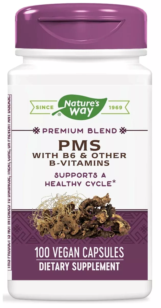 pms-with-vitamin-b6-other-b-vitamins-100-vegan-capsules-by-nature-s-way PMS with Vitamin B6 & Other B-Vitamins 100 Vegan Capsules by Nature's Way