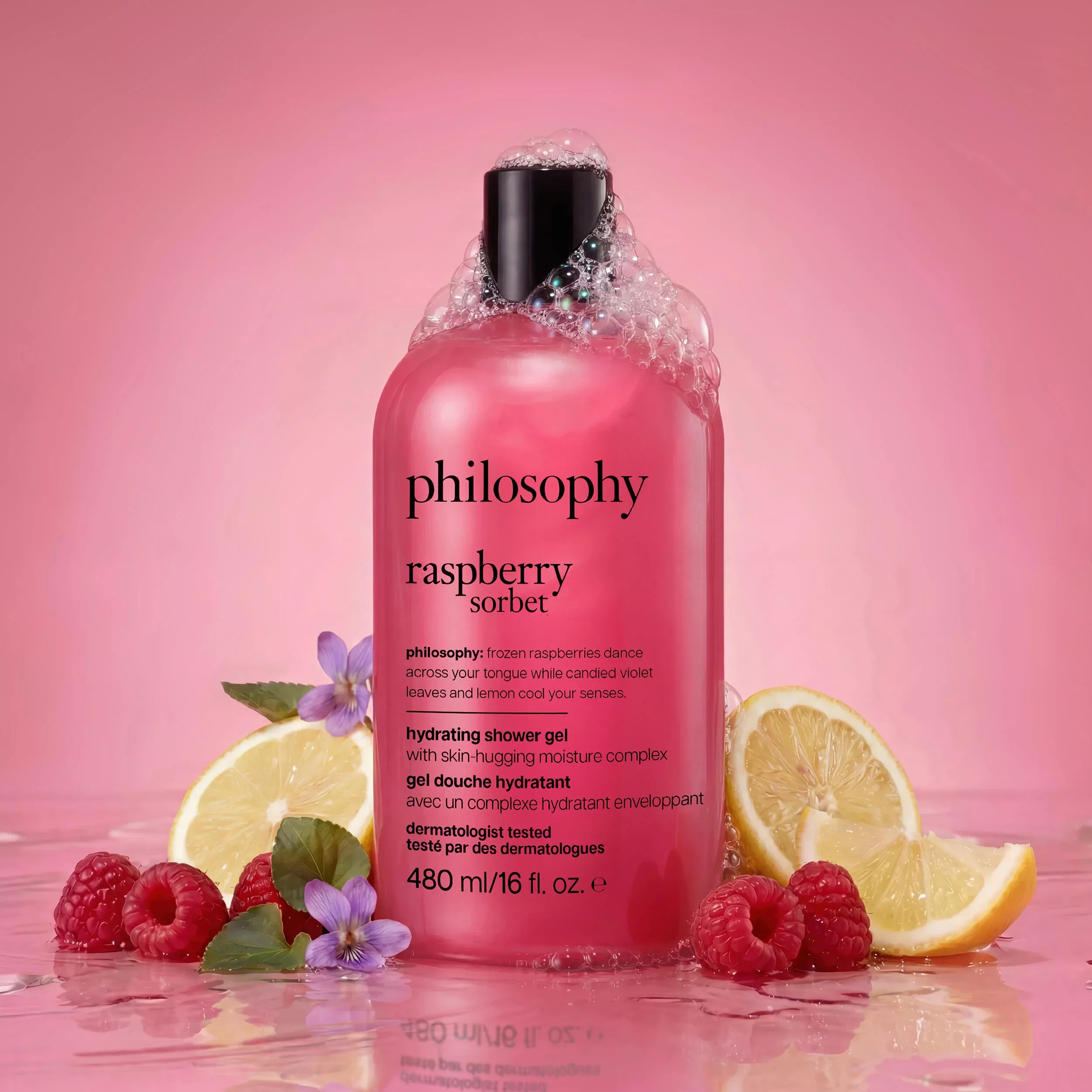 raspberry sorbet hydrating shower gel
