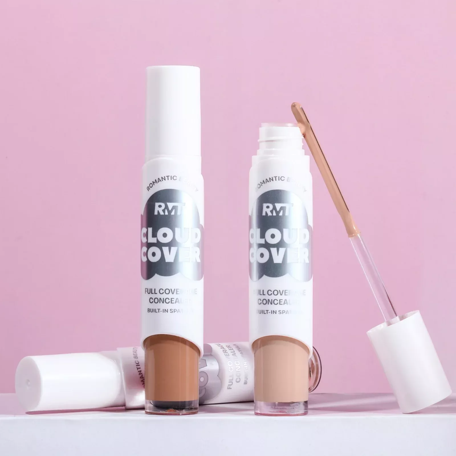 ROMANTIC BEAUTY - CLOUD COVER FULL COVERAGE SPATULA CONCEALER - BLENDER SPONGE - DISPLAY (24PCS)