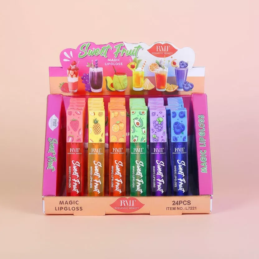 romantic-beauty-sweet-fruit-magic-lipgloss-display-24pcs ROMANTIC BEAUTY- SWEET FRUIT- MAGIC LIPGLOSS- DISPLAY(24PCS)
