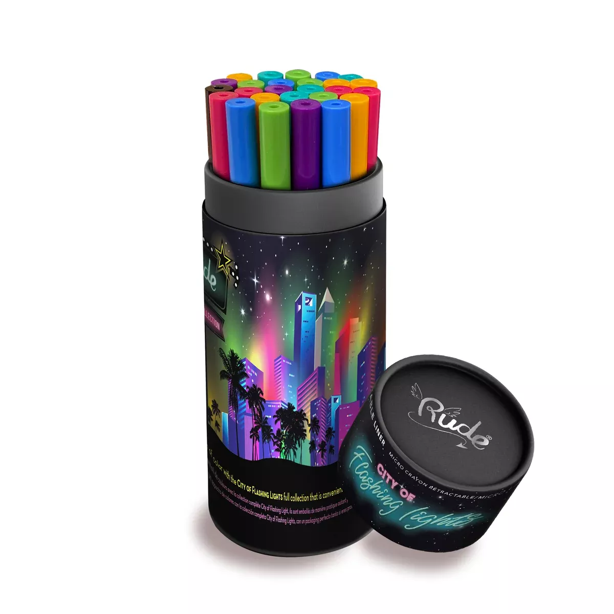 rude-city-flashing-lights-liner-collection RUDE City of Flashing Lights Liner Collection