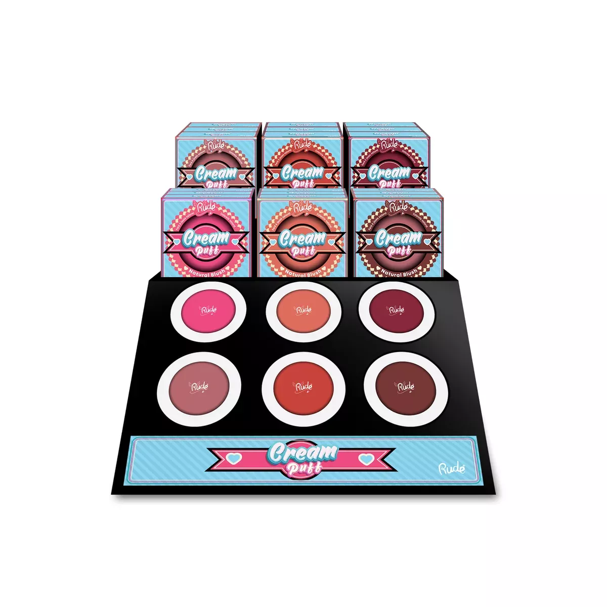 rude-cream-puff-natural-blush-display-set-72-pcs RUDE Cream Puff Natural Blush Display Set - 72 pcs