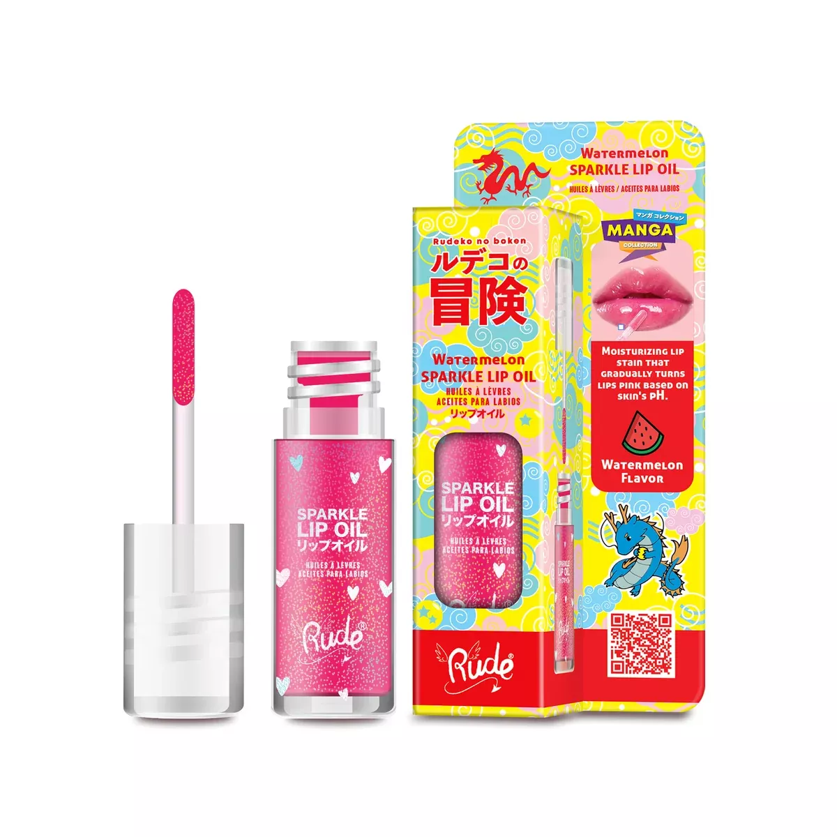 rude-manga-sparkle-lip-oil RUDE Manga Sparkle Lip Oil