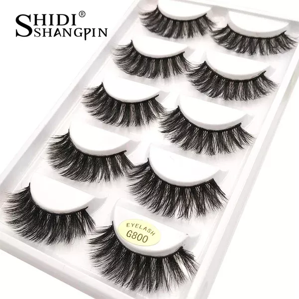 SHIDISHANGPIN Fashion Eyelashes 5-Pack