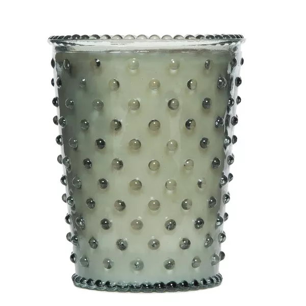SIMPATICO NO. 17 FERN HOBNAIL GLASS CANDLE