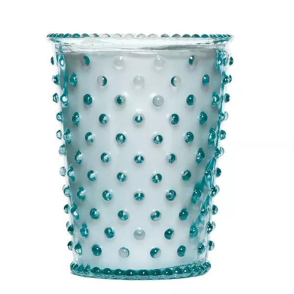 SIMPATICO NO. 77 RAIN HOBNAIL GLASS CANDLE