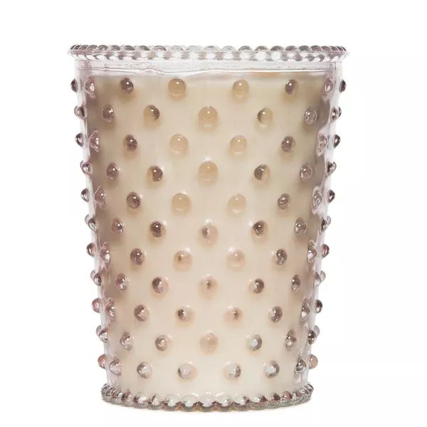 SIMPATICO NO. 92 HONEYSUCKLE HOBNAIL GLASS CANDLE