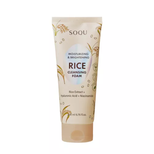 SOQU - Moisturizing & Brightening Rice Foam Cleanser - 200 ml