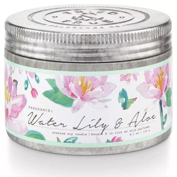 tried-true-small-tin-candle-water-lily-aloe TRIED & TRUE SMALL TIN CANDLE - WATER LILY & ALOE