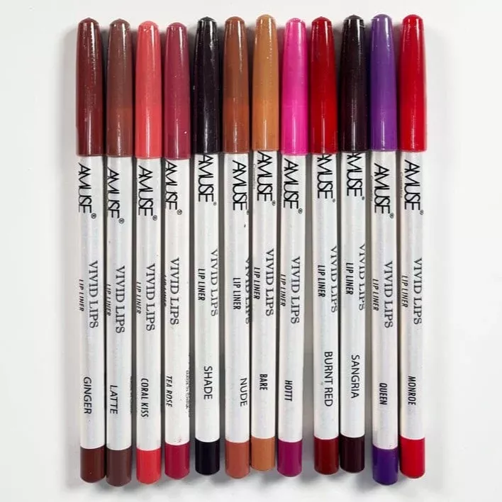 vivid-lip-liner-12-shades-12-units Vivid Lip Liner 12 Shades (12 units)