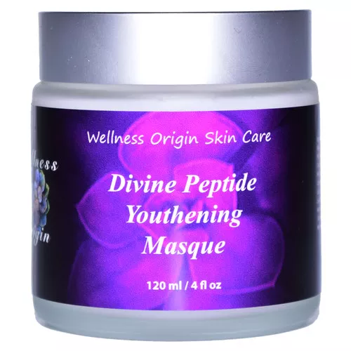 Wellness Origin - Divine Peptide Youthening Masque | Anti-aging, Hydrating,Increases Firmness, Elasticity,4 oz