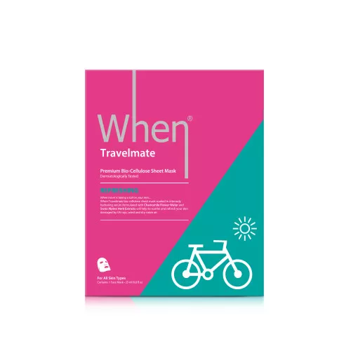 When - Travelmate Refreshing Premium Bio-Cellulose Sheet Mask