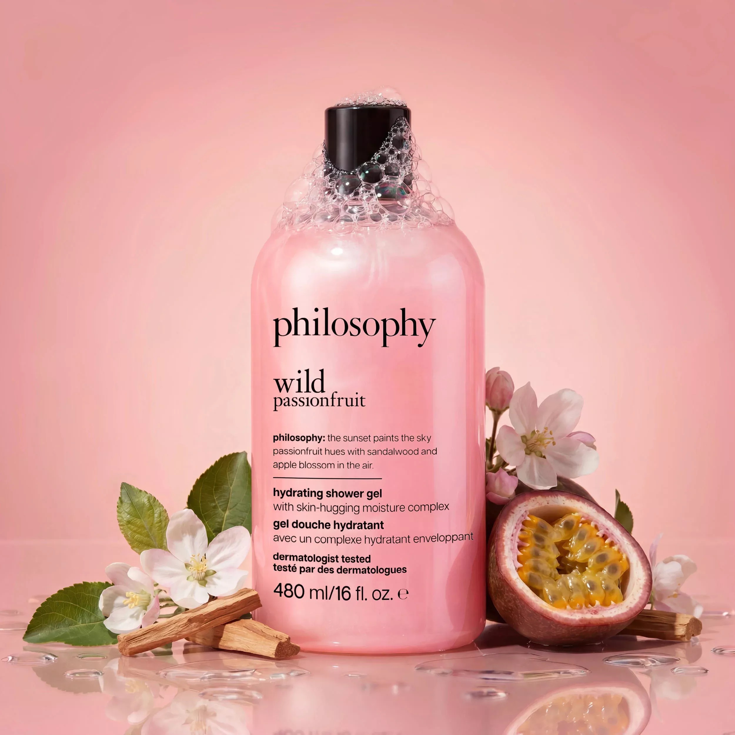 wild passionfruit hydrating shower gel