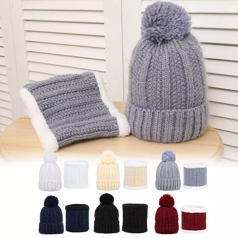 winter-scarf-beanie-hats-set-1062-12-units Winter Scarf Beanie Hats Set 1062 (12 units)