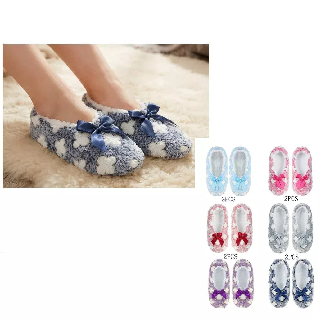 women-s-cozy-plush-bow-slippers-assorted-colors-1002-12-units Women’s Cozy Plush Bow Slippers – Assorted Colors 1002 (12 units)
